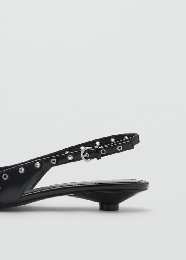 Mango Gestanzte Kitten-Heels Limitierter Zeitrabatt