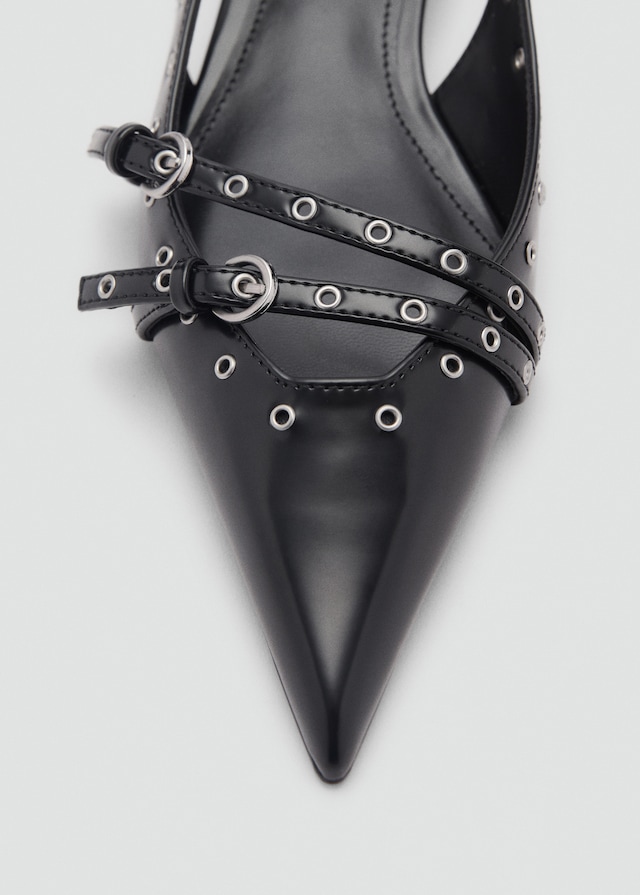 Mango Gestanzte Kitten-Heels Limitierter Zeitrabatt
