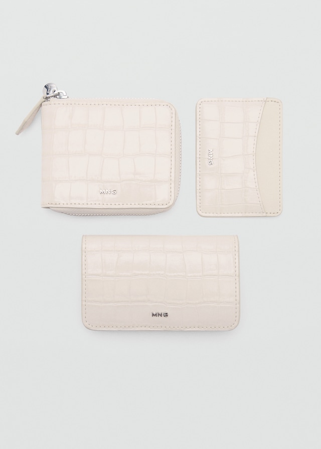 Mango Mini-Brieftasche mit Krokoleder-Effekt Günstig kaufen