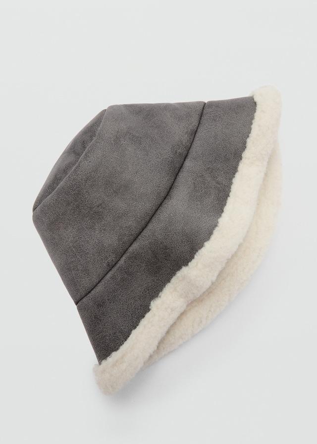 Mango Fischerhut aus Kunstshearling Vatertagsangebot