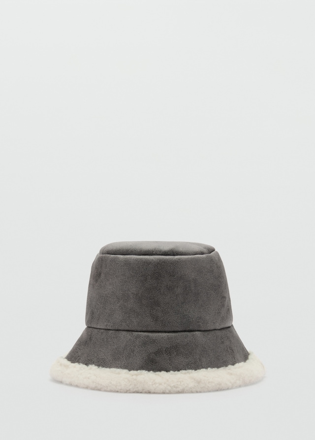 Mango Fischerhut aus Kunstshearling Vatertagsangebot