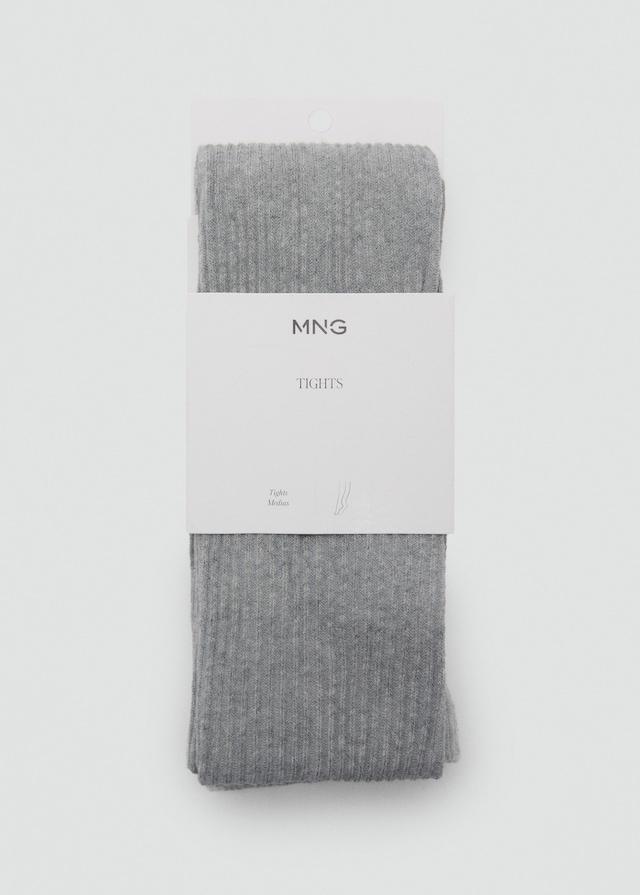 Mango Strumpfhose mit Rippmuster Online Outlet