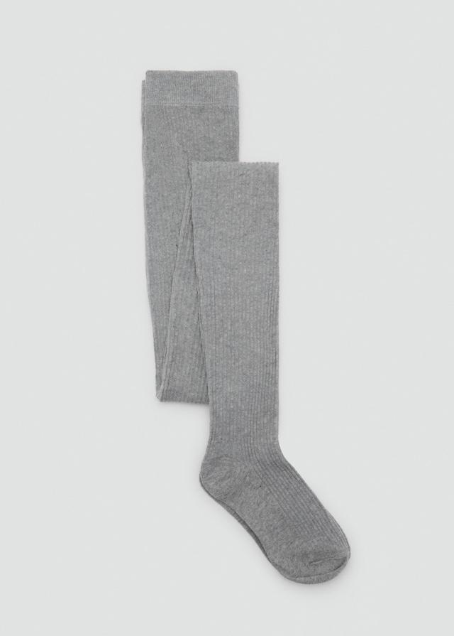 Mango Strumpfhose mit Rippmuster Online Outlet