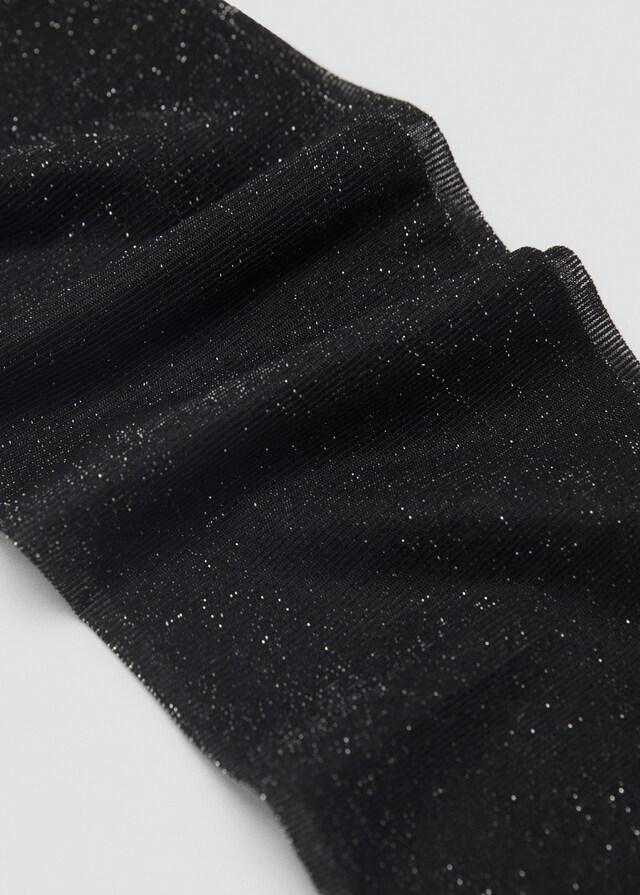 Mango Strumpfhose mit Lurex-Detail Große Rabatte
