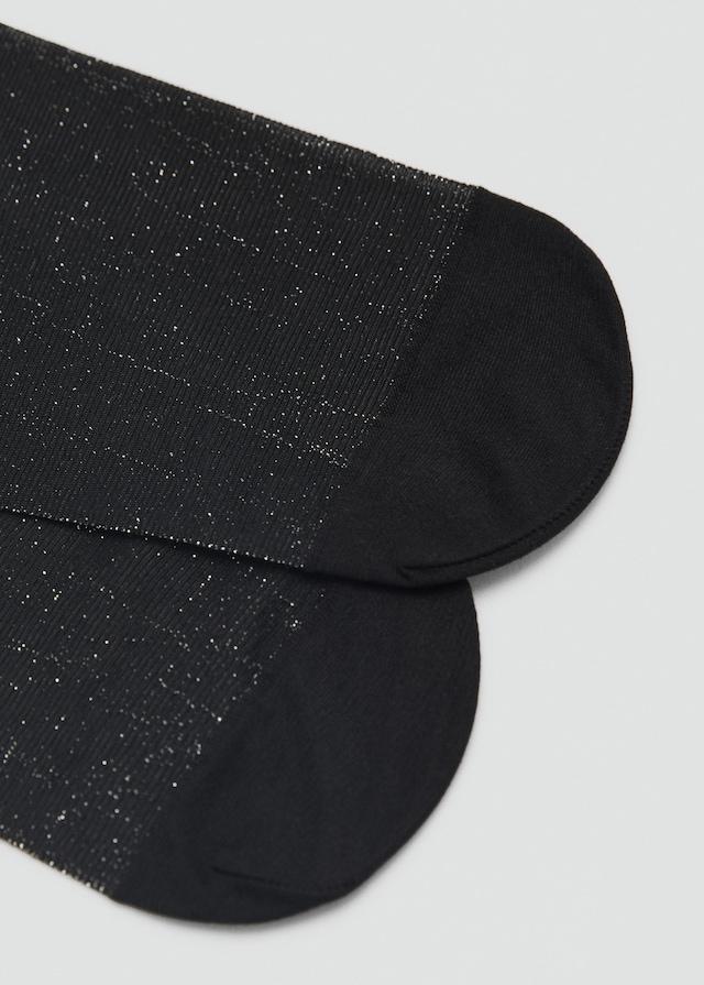Mango Strumpfhose mit Lurex-Detail Große Rabatte