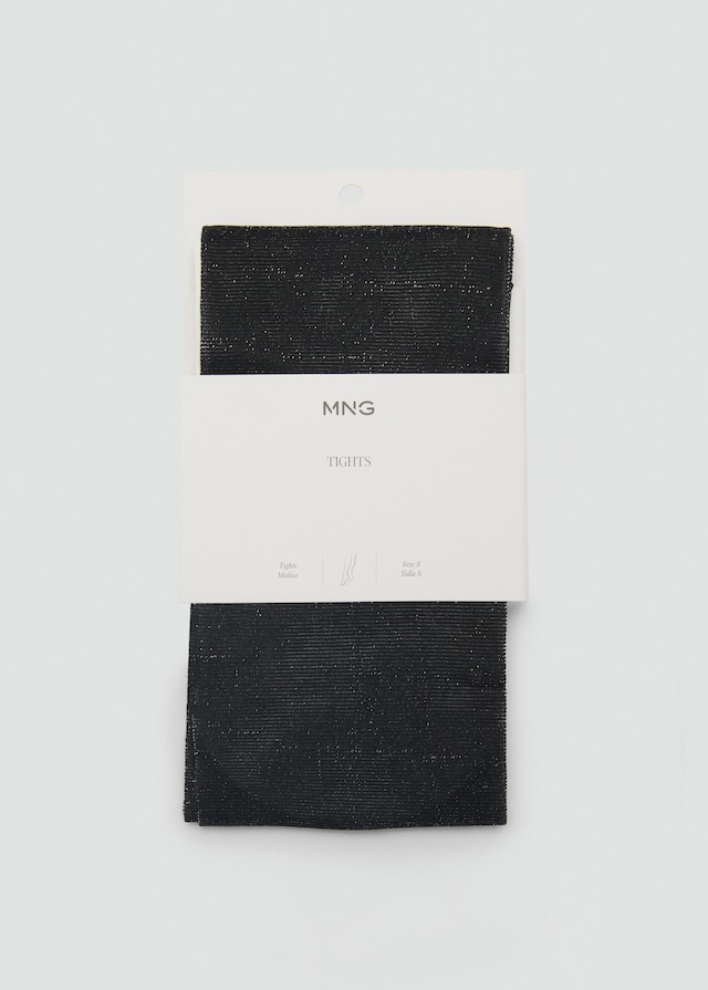 Mango Strumpfhose mit Lurex-Detail Große Rabatte