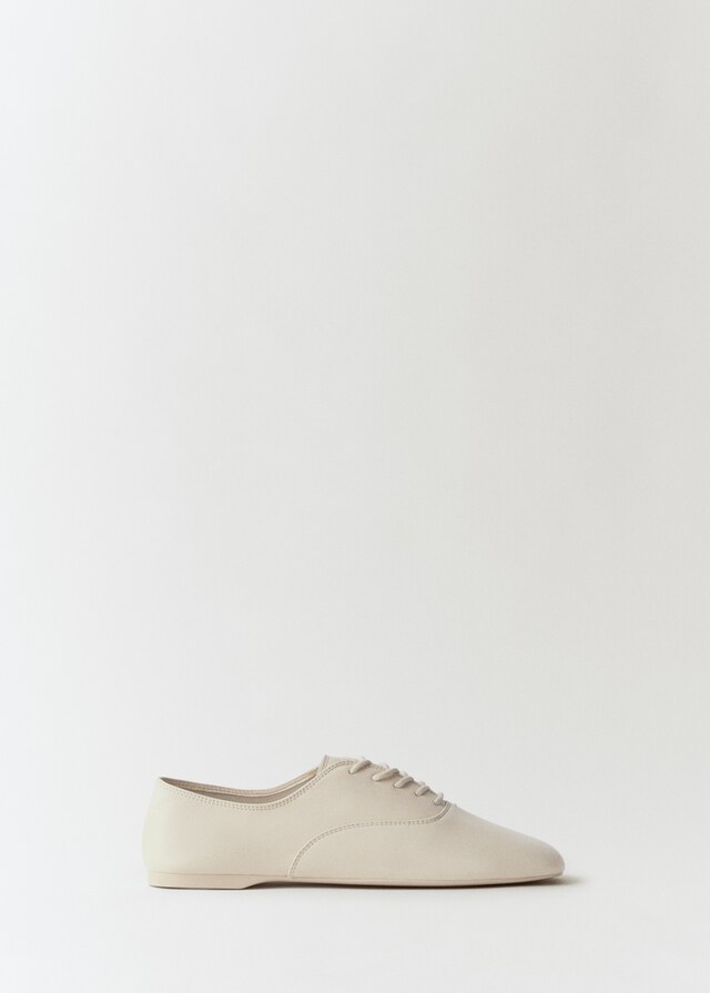 Mango Geschnürter Lederschuh Neuheiten