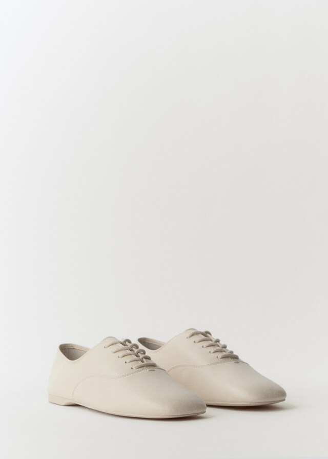 Mango Geschnürter Lederschuh Neuheiten
