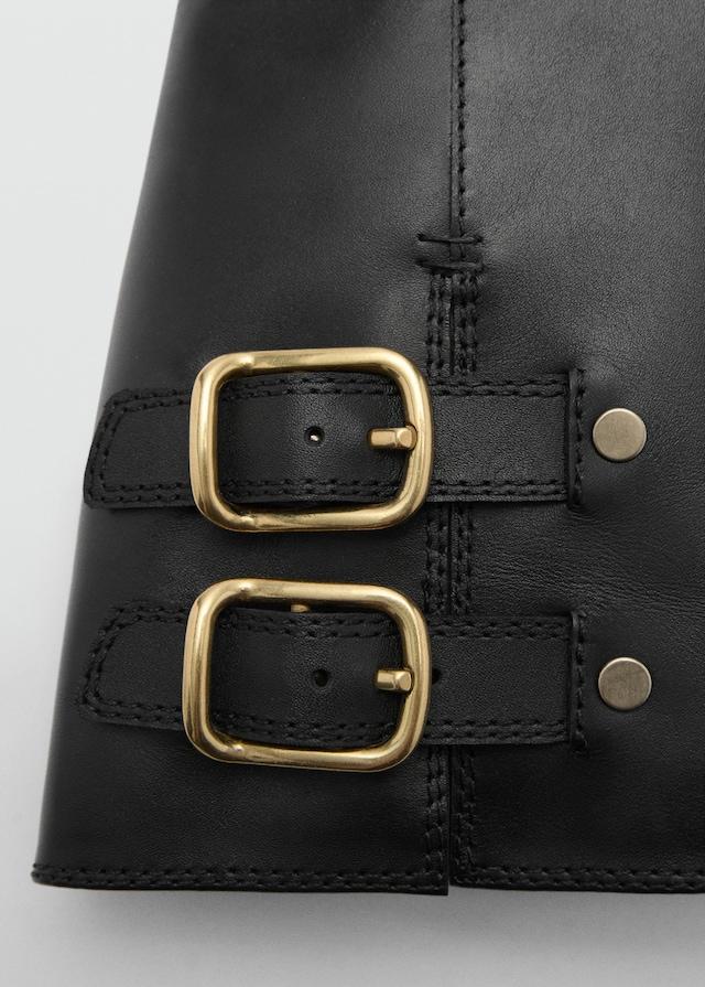 Mango Leder-Ankleboots mit Schnallen Bestseller