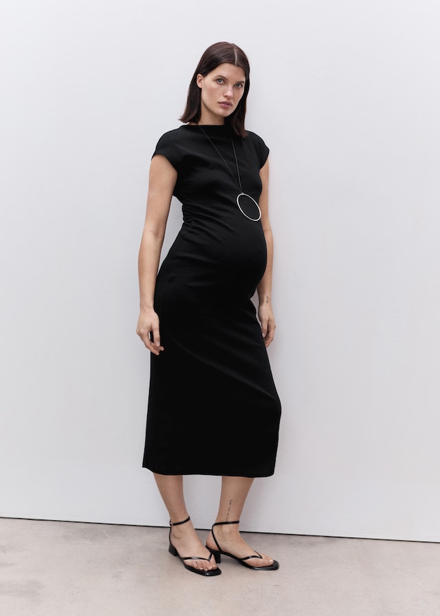 Mango Baumwollkleid mit seitlichen Raffungen Wochenangebot
