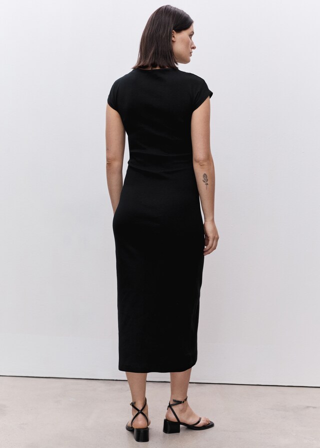 Mango Baumwollkleid mit seitlichen Raffungen Wochenangebot