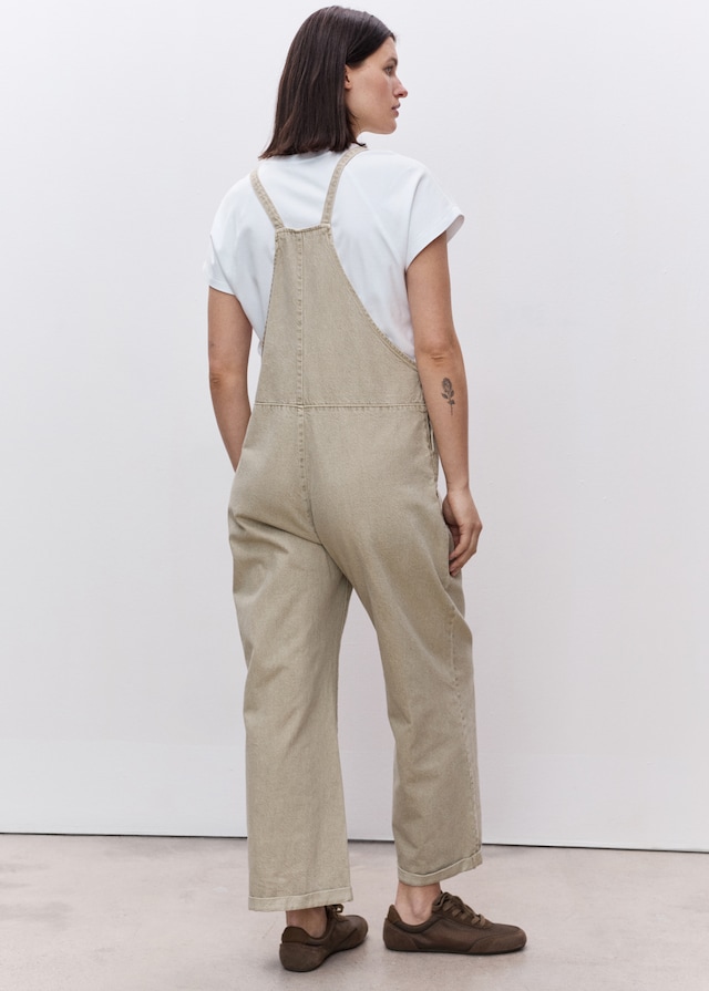 Mango Umstands-Latzhose aus Jeans Kostenlose Rückgabe
