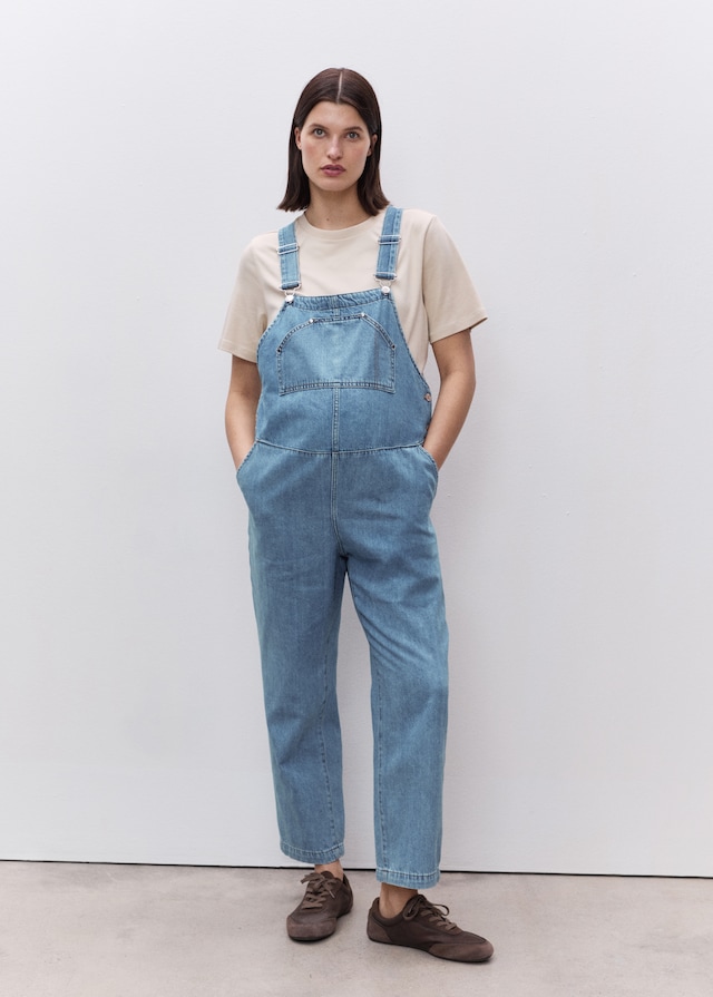 Mango Umstands-Latzhose aus Jeans Letzte 3 Tage