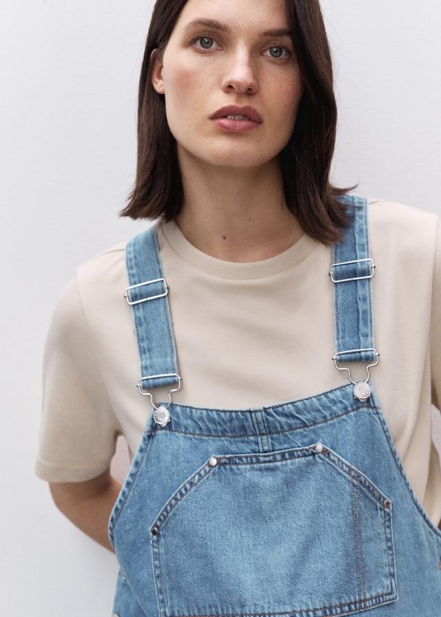 Mango Umstands-Latzhose aus Jeans Letzte 3 Tage