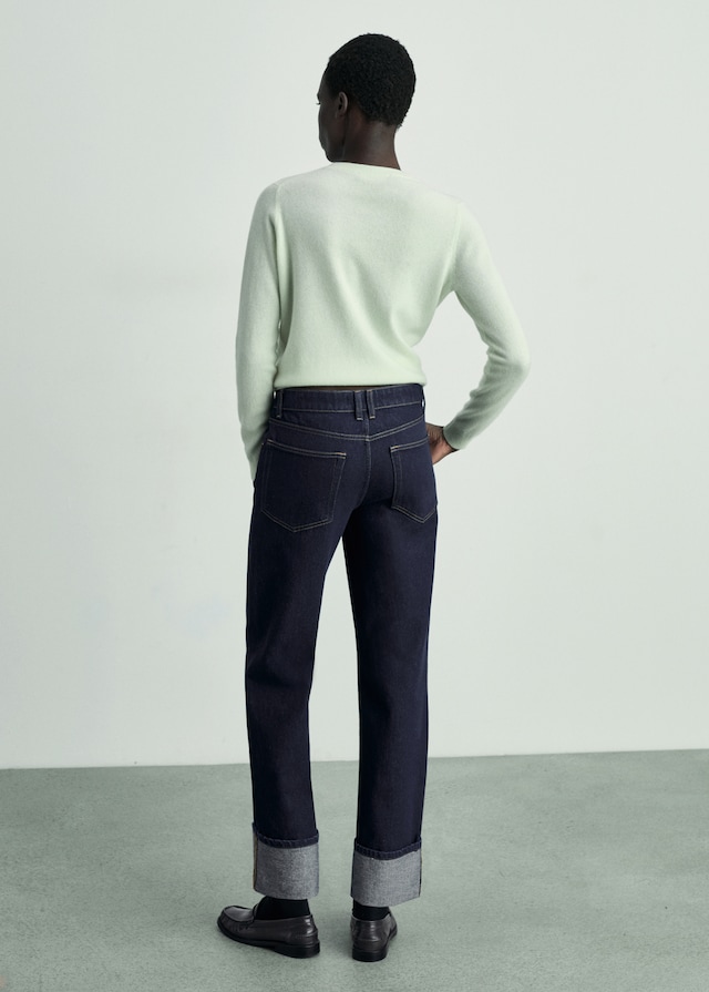 Mango Rinse-Wash-Jeans mit Umschlag Bis zu 60% Rabatt