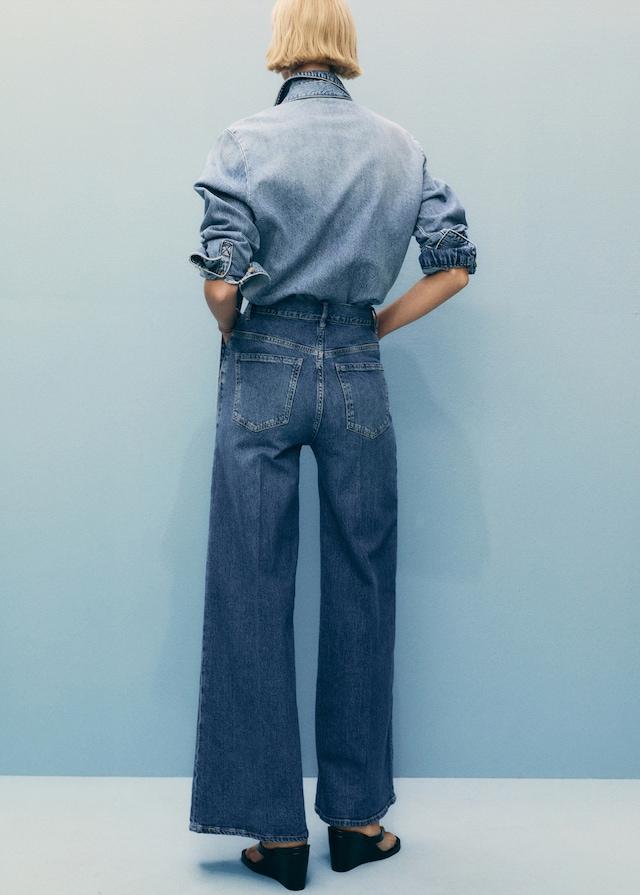 Mango Wideleg-Jeans mit hohem Bund Sonderangebot der Fabrik