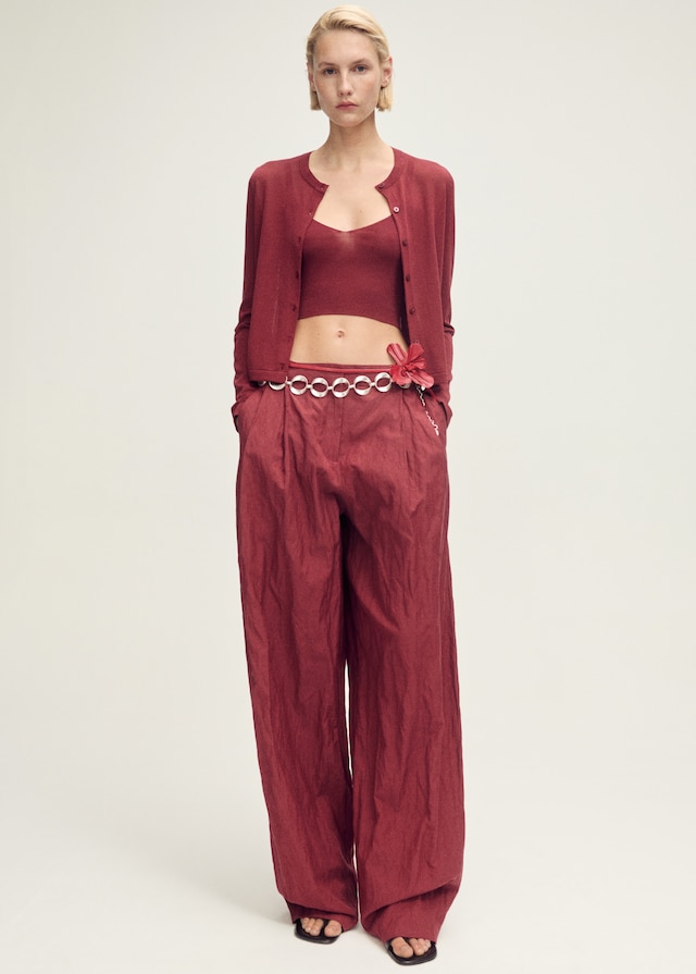 Mango Feinstrick-Top in Cropped-Länge Flash Sale