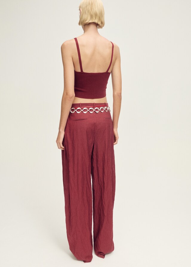 Mango Feinstrick-Top in Cropped-Länge Flash Sale