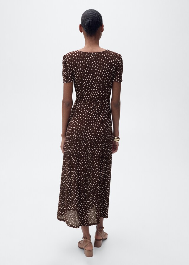 Mango Bedrucktes Midikleid Exklusivangebot