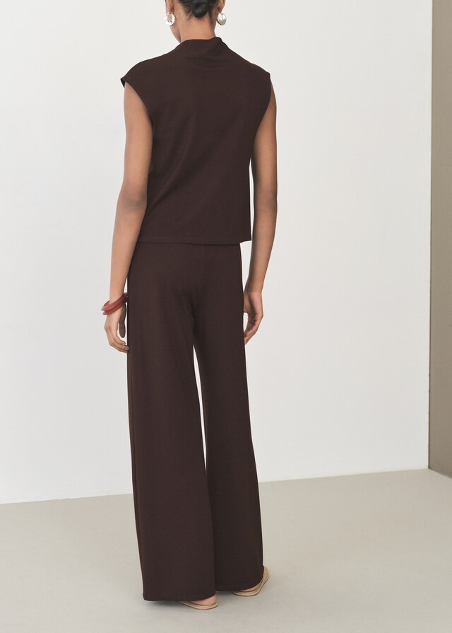 Mango Wideleg-Hose mit Stretchbund Preisnachlass