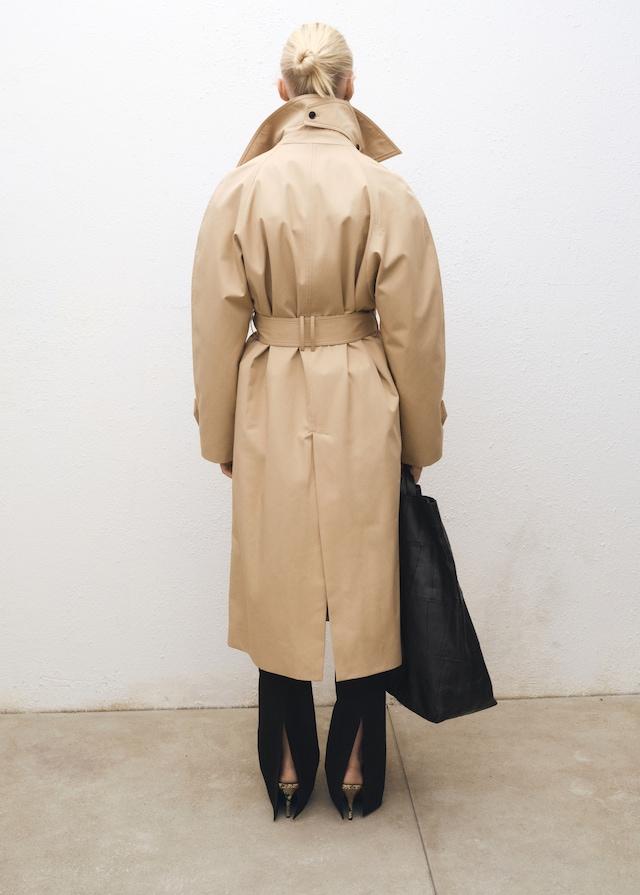 Mango Langer Oversized-Trenchcoat aus Baumwolle Black Friday