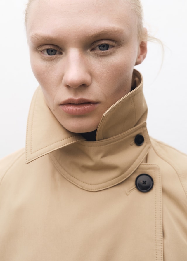 Mango Langer Oversized-Trenchcoat aus Baumwolle Black Friday