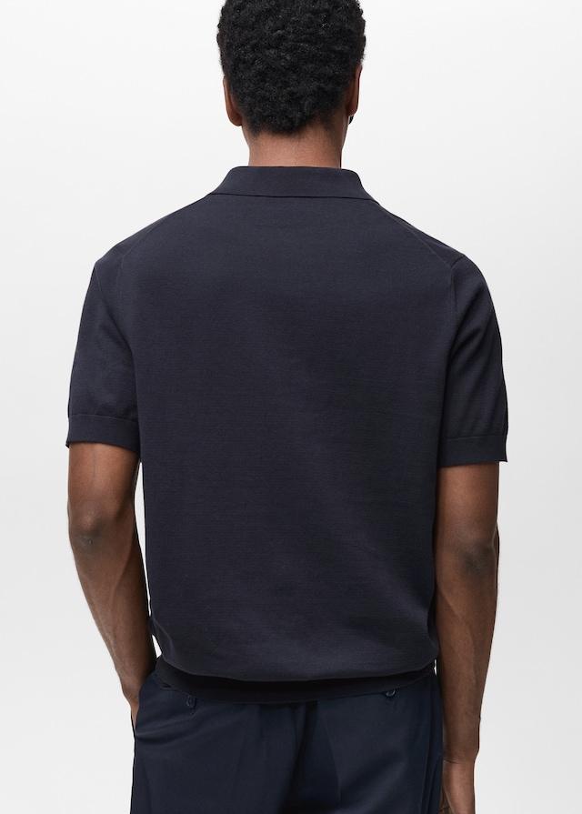 Mango Feinstrick-Poloshirt aus 100 % Baumwolle Heißer Verkauf