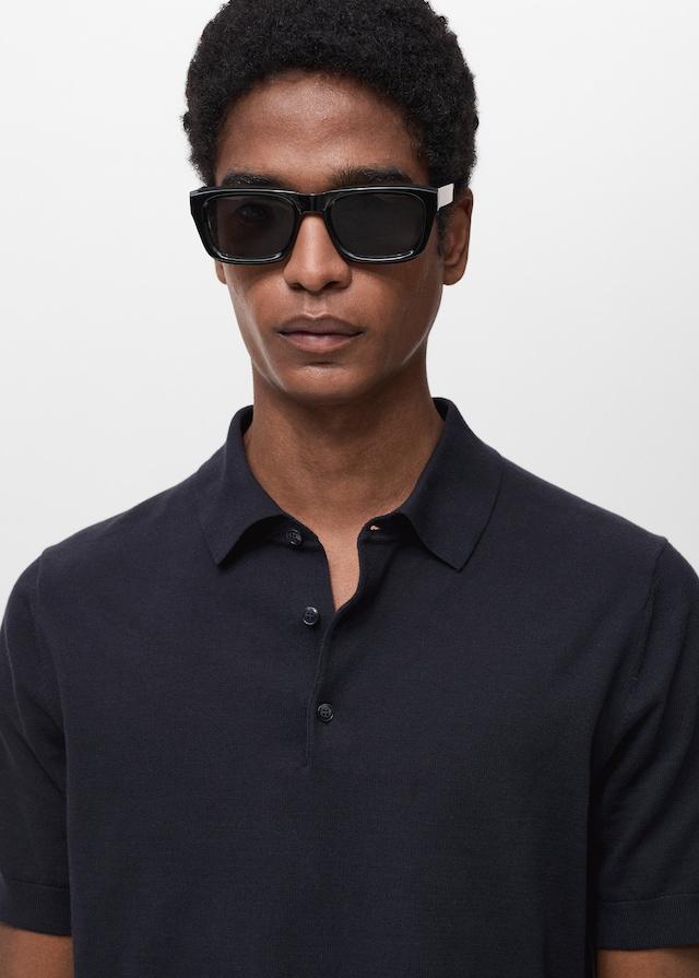 Mango Feinstrick-Poloshirt aus 100 % Baumwolle Heißer Verkauf