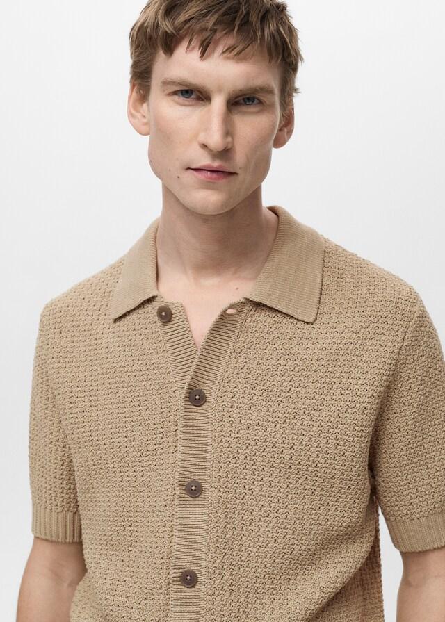 Mango Strickhemd aus Baumwolle Exklusive Angebote
