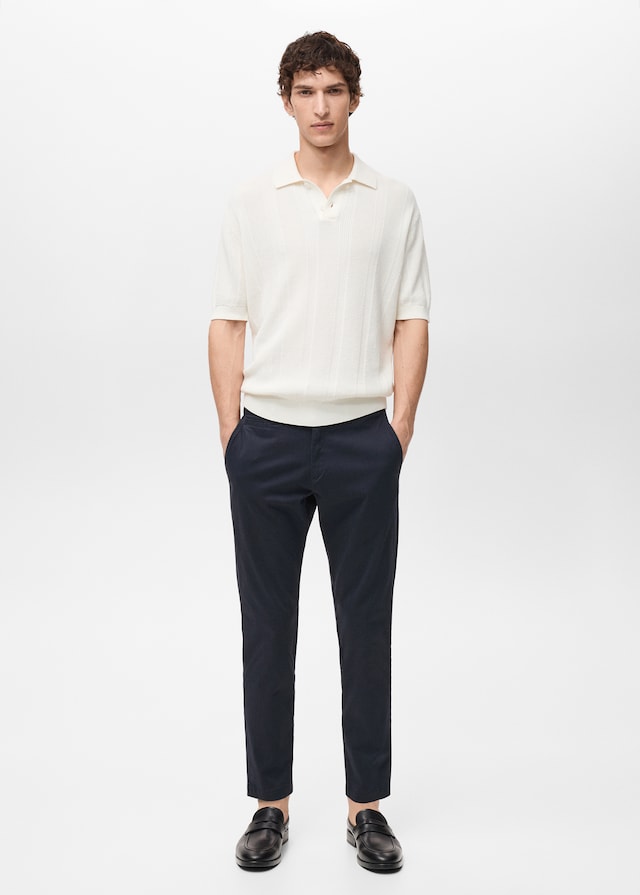 Mango Tapered-Chinohose Prato in Cropped-Länge Sonderangebote