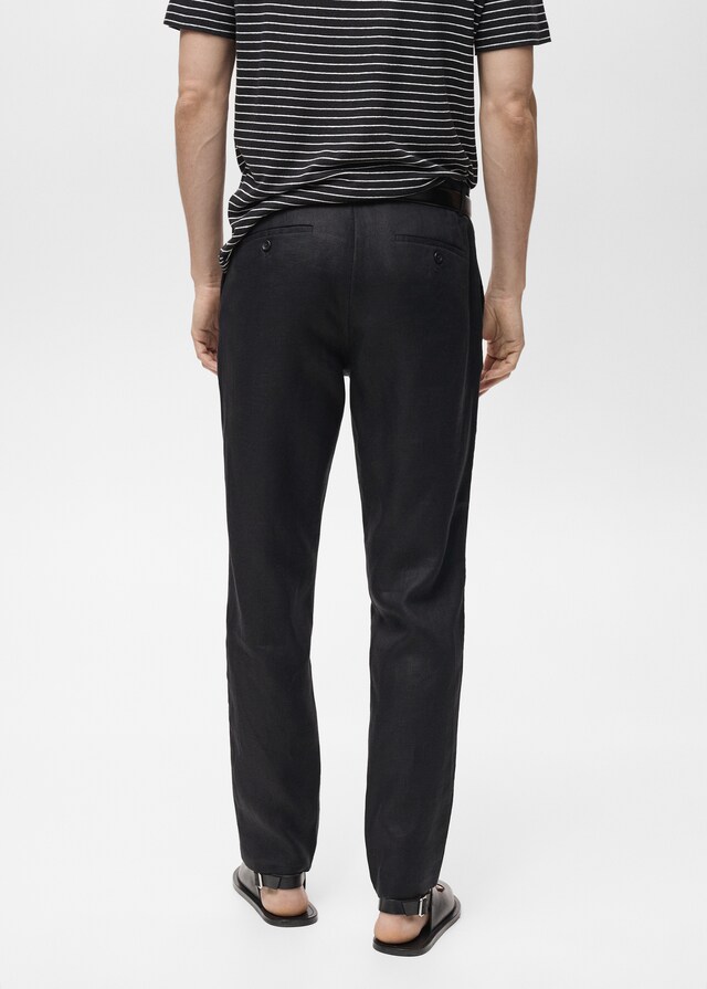 Mango Slim Fit-Hose aus 100 % Leinen Riesige Ersparnisse