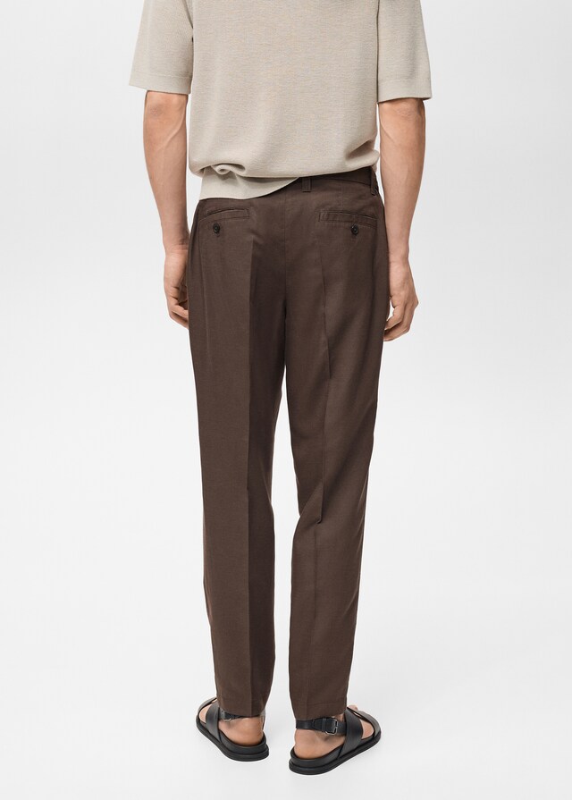 Mango Regular-Fit-Leinenhose Super Sparpreis
