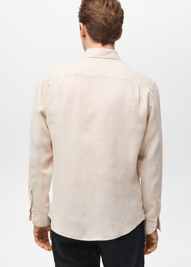 Mango Regular-Fit-Hemd aus 100 % Leinen Letzte 2 Tage