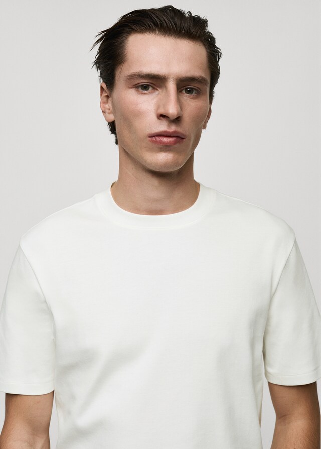Mango Medium weight regular fit T-shirt Bis zu 50% Rabatt