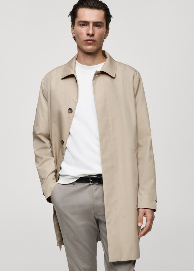 Mango Klassischer wasserabweisender Trenchcoat Discount Store für neue Produkte