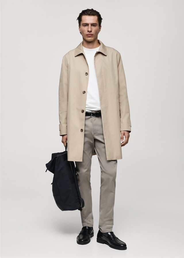Mango Klassischer wasserabweisender Trenchcoat Discount Store für neue Produkte