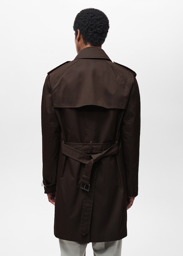 Mango Wasserabweisender Trenchcoat mit Gürtel 50% Rabatt mit kostenlosem Versand