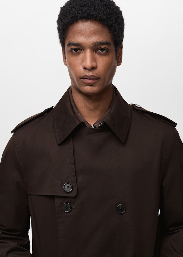 Mango Wasserabweisender Trenchcoat mit Gürtel 50% Rabatt mit kostenlosem Versand