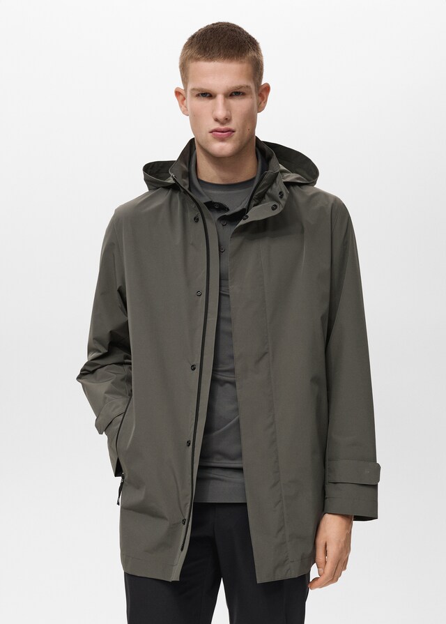 Mango Wasserdichter Parka mit COOLMAX®-Technologie Clearance-Verkauf