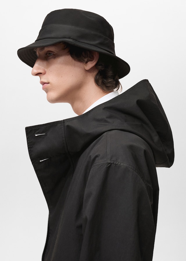 Mango Trenchcoat mit Gürtel und Kapuze Kostenloser Versand international