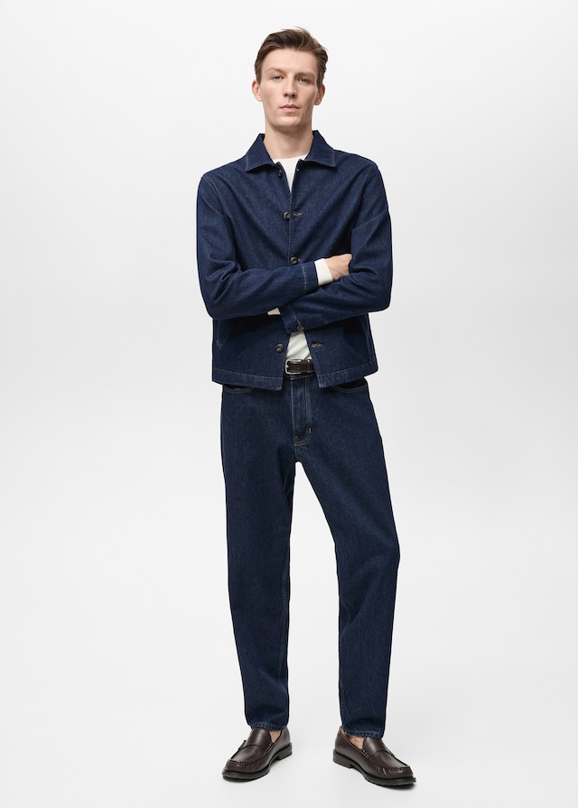 Mango Regular-Fit-Overshirt aus Jeans Fabrikladen