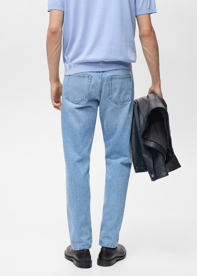 Mango Tapered-Fit-Selvedge-Jeans Im Verkauf