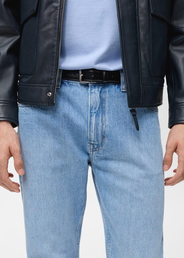 Mango Tapered-Fit-Selvedge-Jeans Im Verkauf