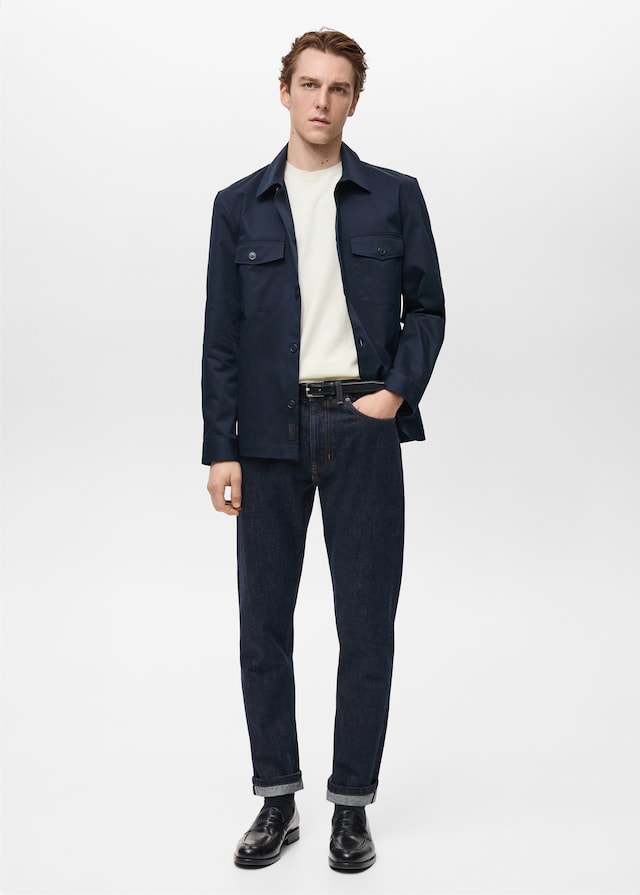 Mango Tapered-Fit-Selvedge-Jeans zollfrei