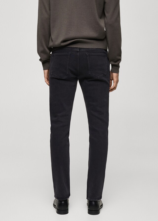 Mango Schwarze Slim Fit Jeans Jan Online