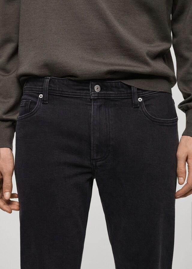 Mango Schwarze Slim Fit Jeans Jan Online