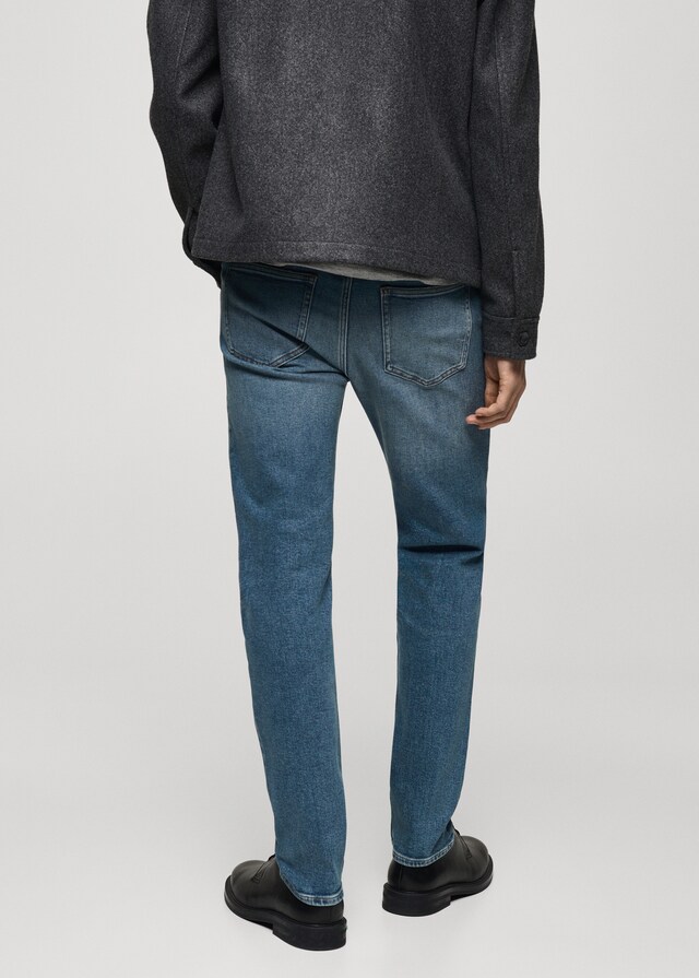Mango Slim Fit-Jeans Jan im Used-Look mit mittlerer Waschung Outlet
