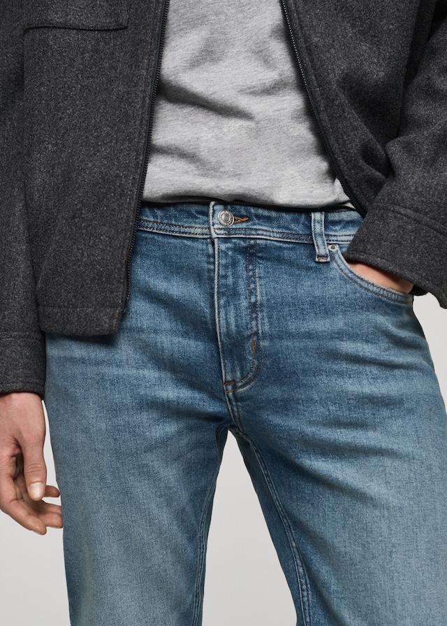 Mango Slim Fit-Jeans Jan im Used-Look mit mittlerer Waschung Outlet