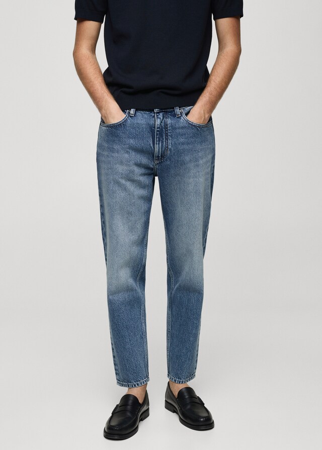 Mango Jeans cropped tapered fit Auslauf