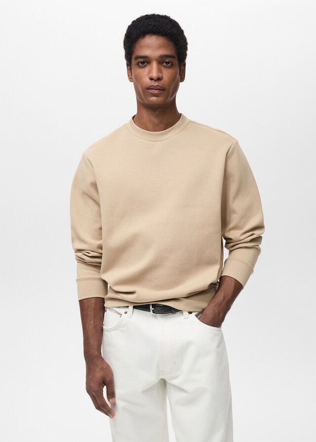 Mango Regular-Fit-Sweatshirt aus Baumwolle
